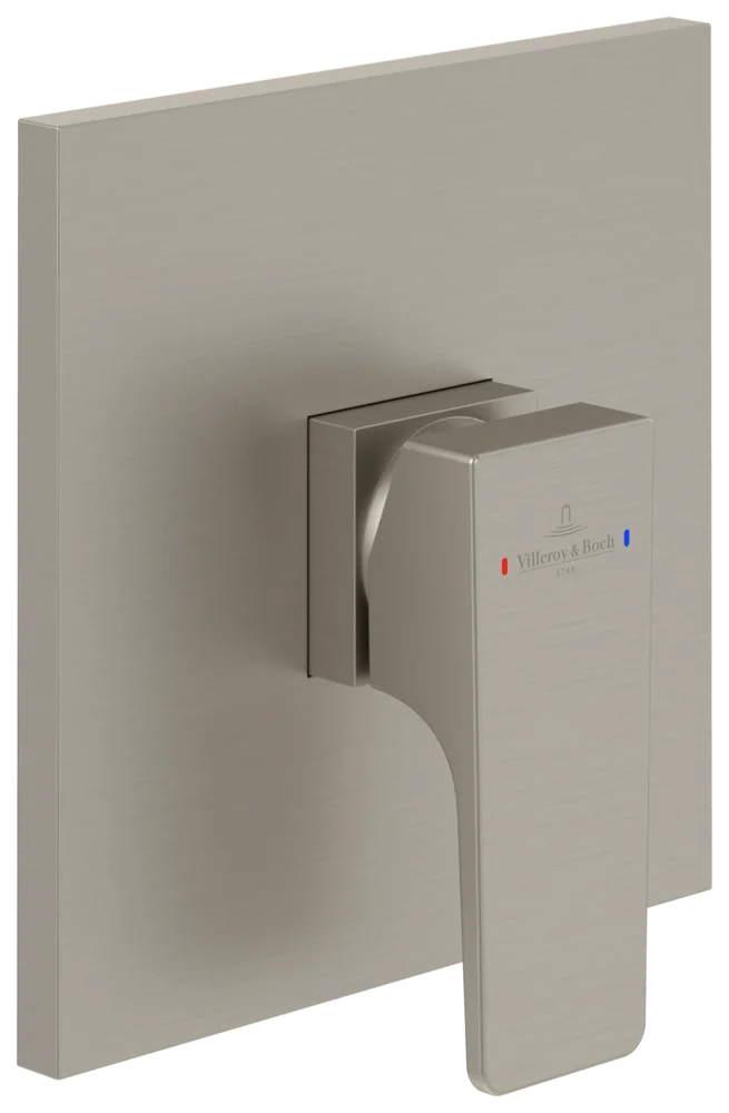 Villeroy & Boch Architectura Square Duscharmatur, Brushed Nickel Matt, 150x49x150 mm, Einhebel, Keramikkartusche Villeroy & Boch Architectura Square Duscharmatur, Brushed Nickel Matt, 150x49x150 mm, Einhebel, Keramikkartusche