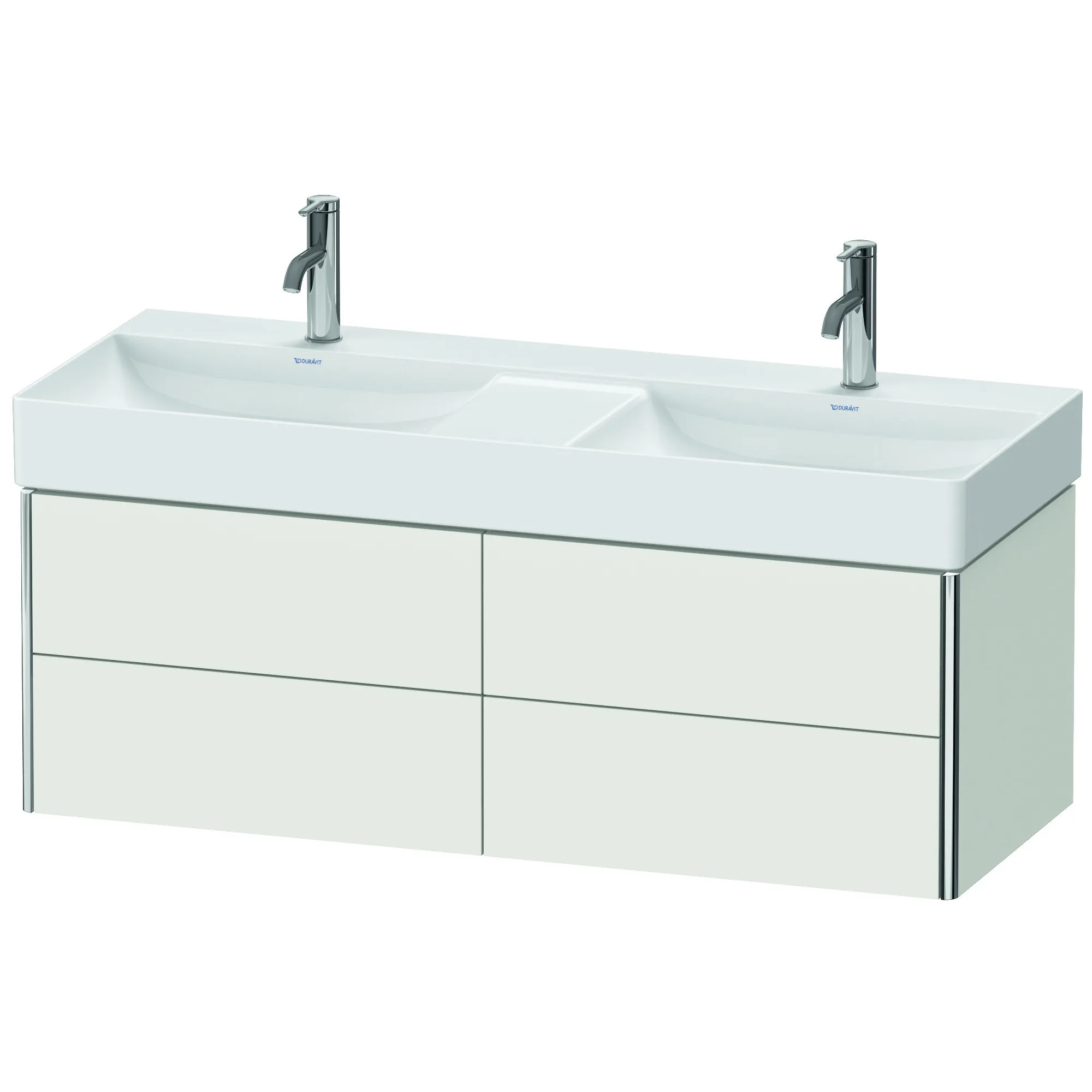 Duravit Waschtischunterschrank wandhängend „XSquare“ 118,4 × 39,7 × 46 cm Nordic Weiß Seidenmatt Duravit Waschtischunterschrank wandhängend „XSquare“ 118,4 × 39,7 × 46 cm Nordic Weiß Seidenmatt