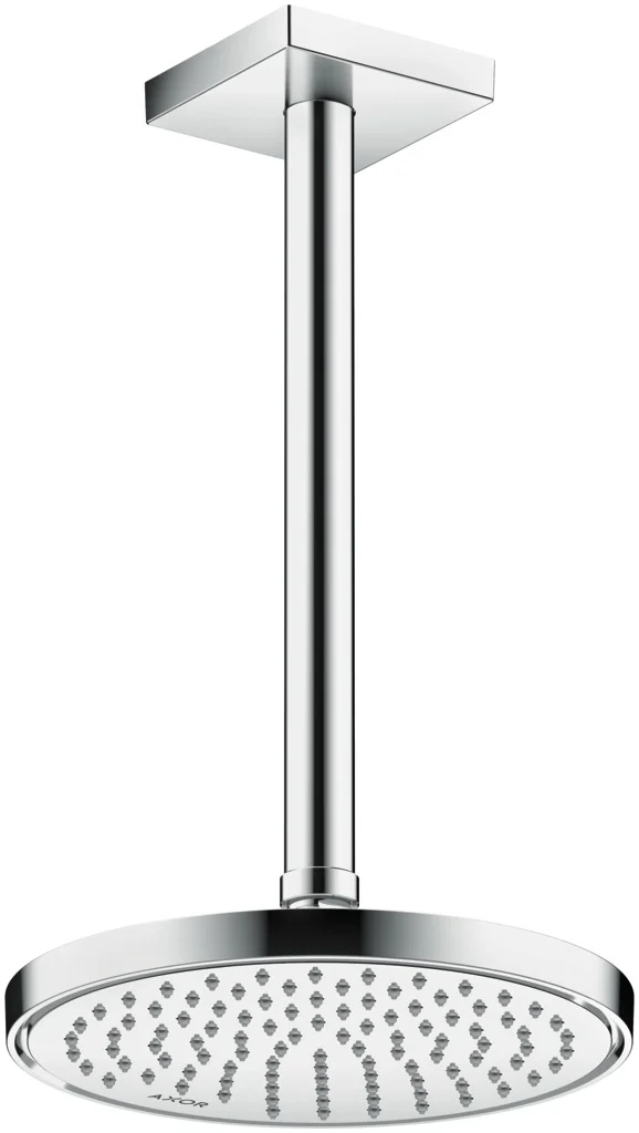 Hansgrohe AXOR ShowerSolutions Kopfbrause 220 1jet EcoSmart Chrom, 220 mm Brausekopfgröße, verstellbarer Winkel, abnehmbar zur Reinigung Hansgrohe AXOR ShowerSolutions Kopfbrause 220 1jet EcoSmart Chrom, 220 mm Brausekopfgröße, verstellbarer Winkel, abnehmbar zur Reinigung