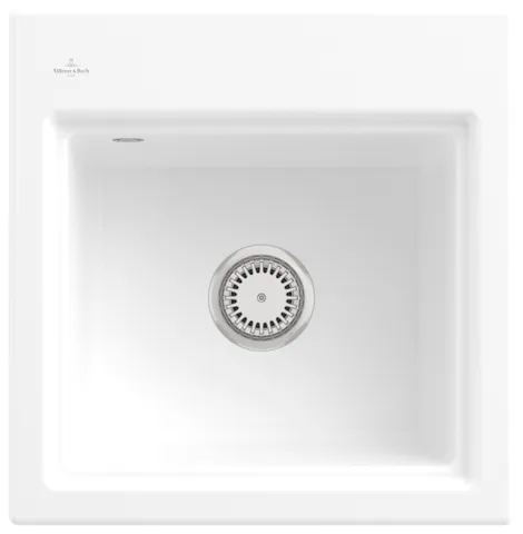 Villeroy & Boch Einbau-Küchenspülbecken „Subway Style“ 50 S 500 × 510 × 220 mm, für Becken rechts in Stone White Villeroy & Boch Einbau-Küchenspülbecken „Subway Style“ 50 S 500 × 510 × 220 mm, für Becken rechts in Stone White