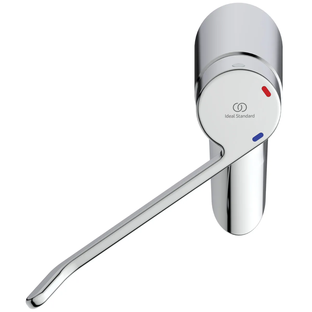 Waschtisch-Sicherheitsarmatur Ceraplus, ohne Ablgarn, Bedienhebel 180mm, Ausladung 109mm, Chrom Waschtisch-Sicherheitsarmatur Ceraplus, ohne Ablgarn, Bedienhebel 180mm, Ausladung 109mm, Chrom