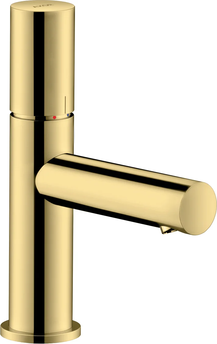 Hansgrohe AXOR Uno Einhebel-Waschtischmischer 80, Brushed Black Chrome, Ausladung 108 mm, Auslaufhöhe 79 mm, Zerogriff, Laminarstrahl, max. Durchflussmenge 5 l/min