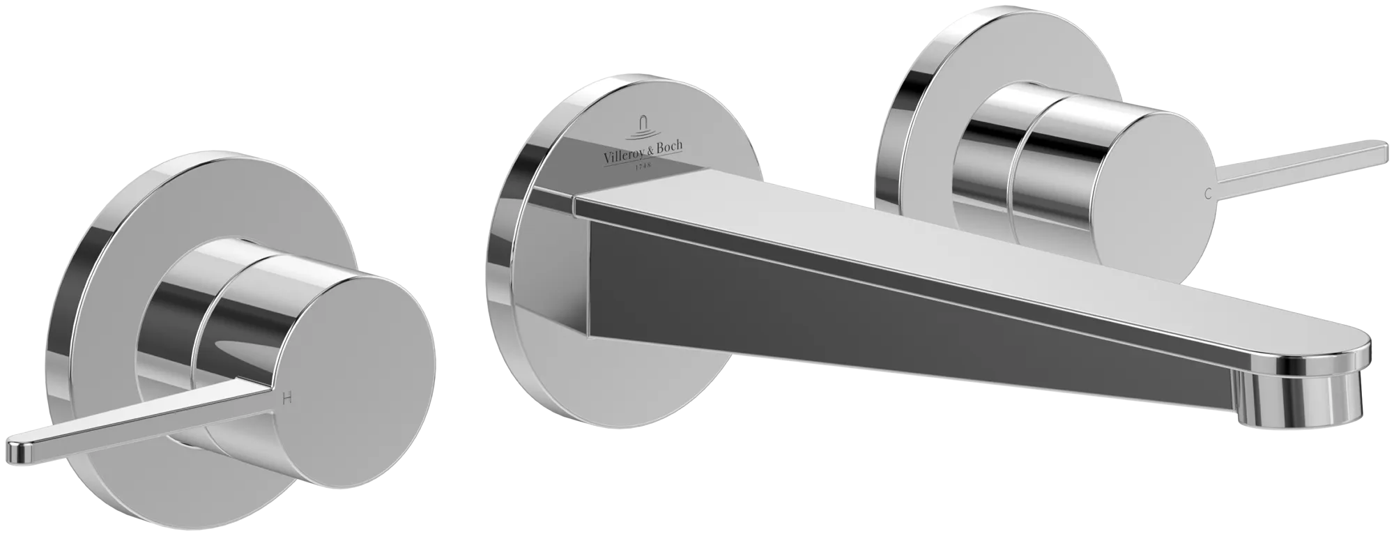 Zweihand-Unterputz-Armatur „Conum“ 18,9 cm Ausladung 205 mm in Chrom Zweihand-Unterputz-Armatur „Conum“ 18,9 cm Ausladung 205 mm in Chrom
