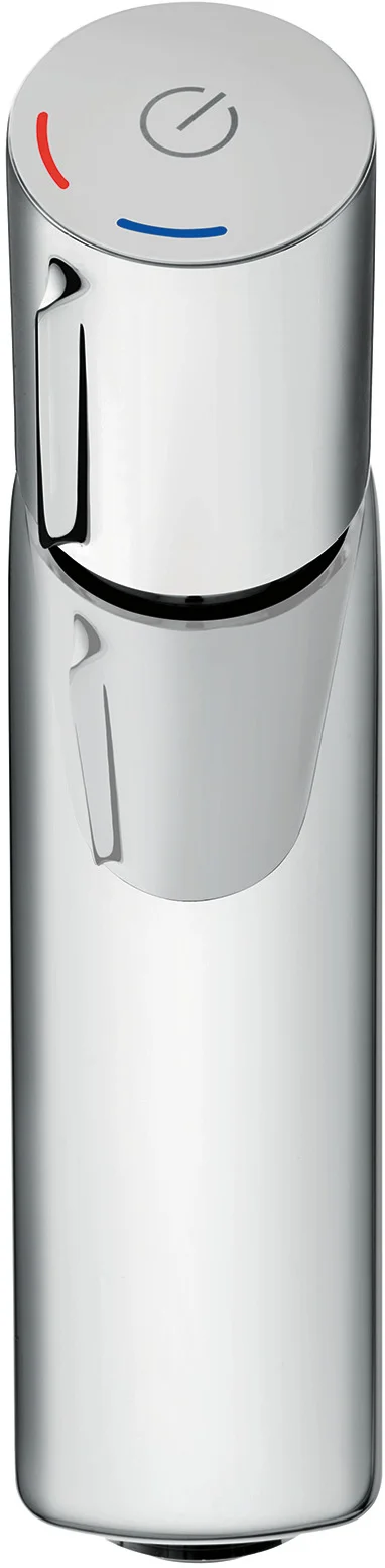 Hansgrohe Talis Select E Waschtischmischer 110, Chrom, Ausladung 112 mm, Auslaufhöhe 104 mm, Zylindergriff, Normalstrahl, max. Durchflussmenge 5 l/min