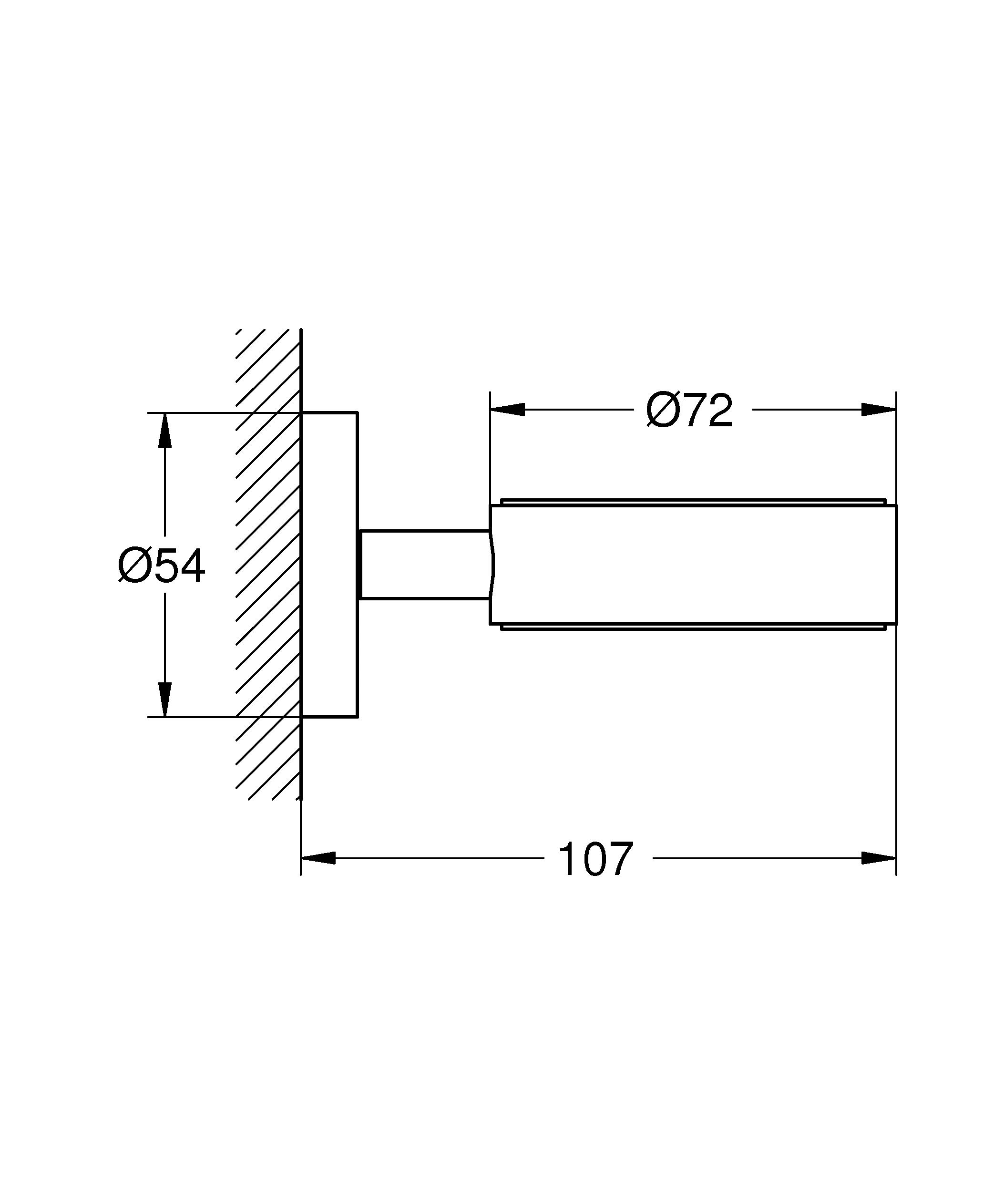 Halter Essentials 40369_1, für Glas, Seifenschale, Seifenspender, chrom