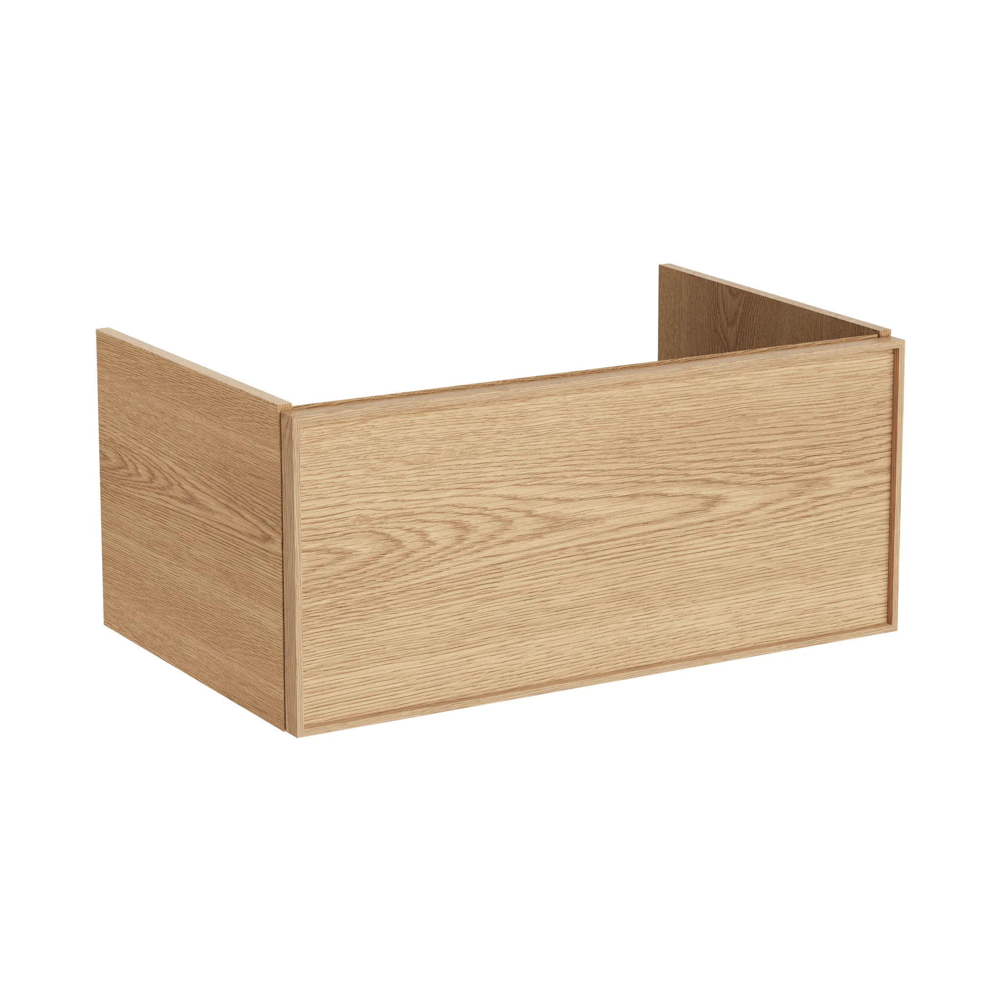 New Metropole Edge Waschtischunterschrank mit 1 Vollauszug 78 x 49 x 35 cm (BxTxH) Echtholzfurnier Eiche Hell New Metropole Edge Waschtischunterschrank mit 1 Vollauszug 78 x 49 x 35 cm (BxTxH) Echtholzfurnier Eiche Hell