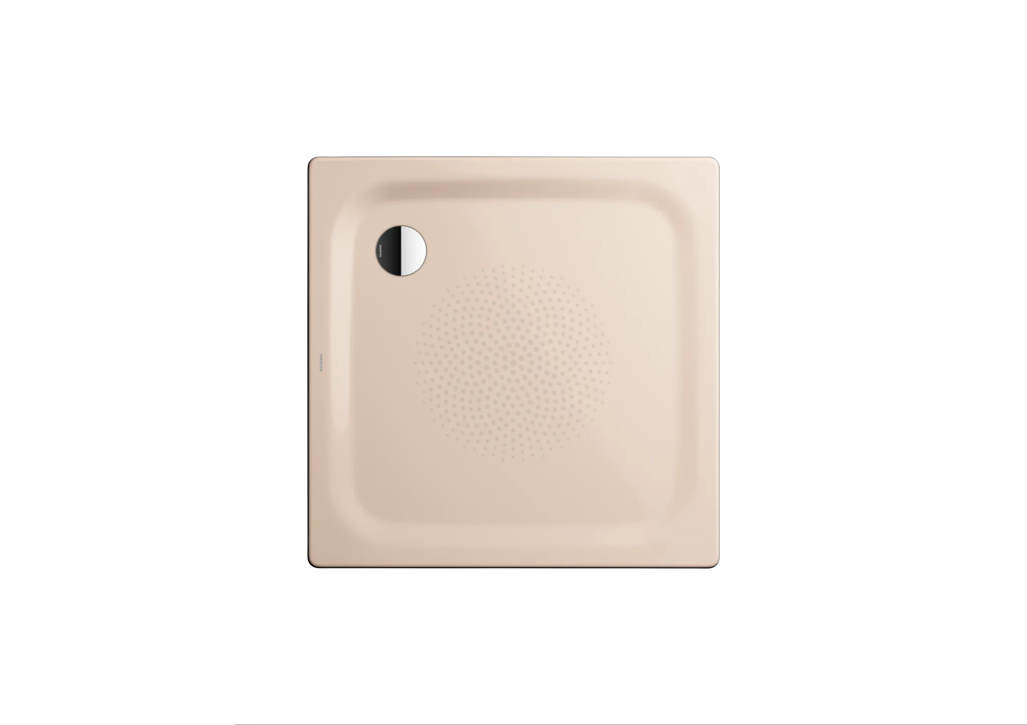 Kaldewei quadrat Duschwanne „Superplan Classic“ 80 × 80 cm mit Teilantislip, mit Perl-Effekt, in bahamabeige