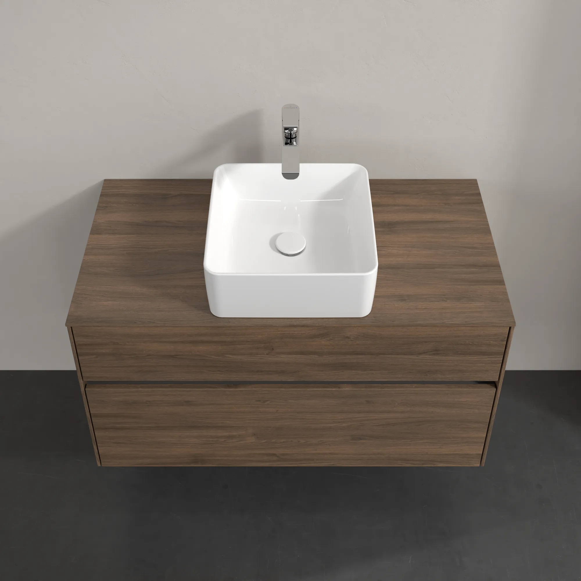 Villeroy & Boch Waschbeckenunterschrank Collaro C03800 Arizona Oak, 1000x548x500 mm, Eckig, mit SoftClosing, 2 Auszüge, mittiges Waschbecken Villeroy & Boch Waschbeckenunterschrank Collaro C03800 Arizona Oak, 1000x548x500 mm, Eckig, mit SoftClosing, 2 Auszüge, mittiges Waschbecken