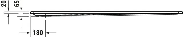 Duravit rechteck Duschwanne „Starck Slimline“ 180 × 80 cm mit Antislip Duravit rechteck Duschwanne „Starck Slimline“ 180 × 80 cm mit Antislip