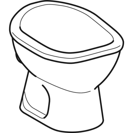 Stand-Tiefspül-WC für Babys und Kleinkinder „Bambini“ 28 × 29,5 × 37,5 cm, mit Spülrand