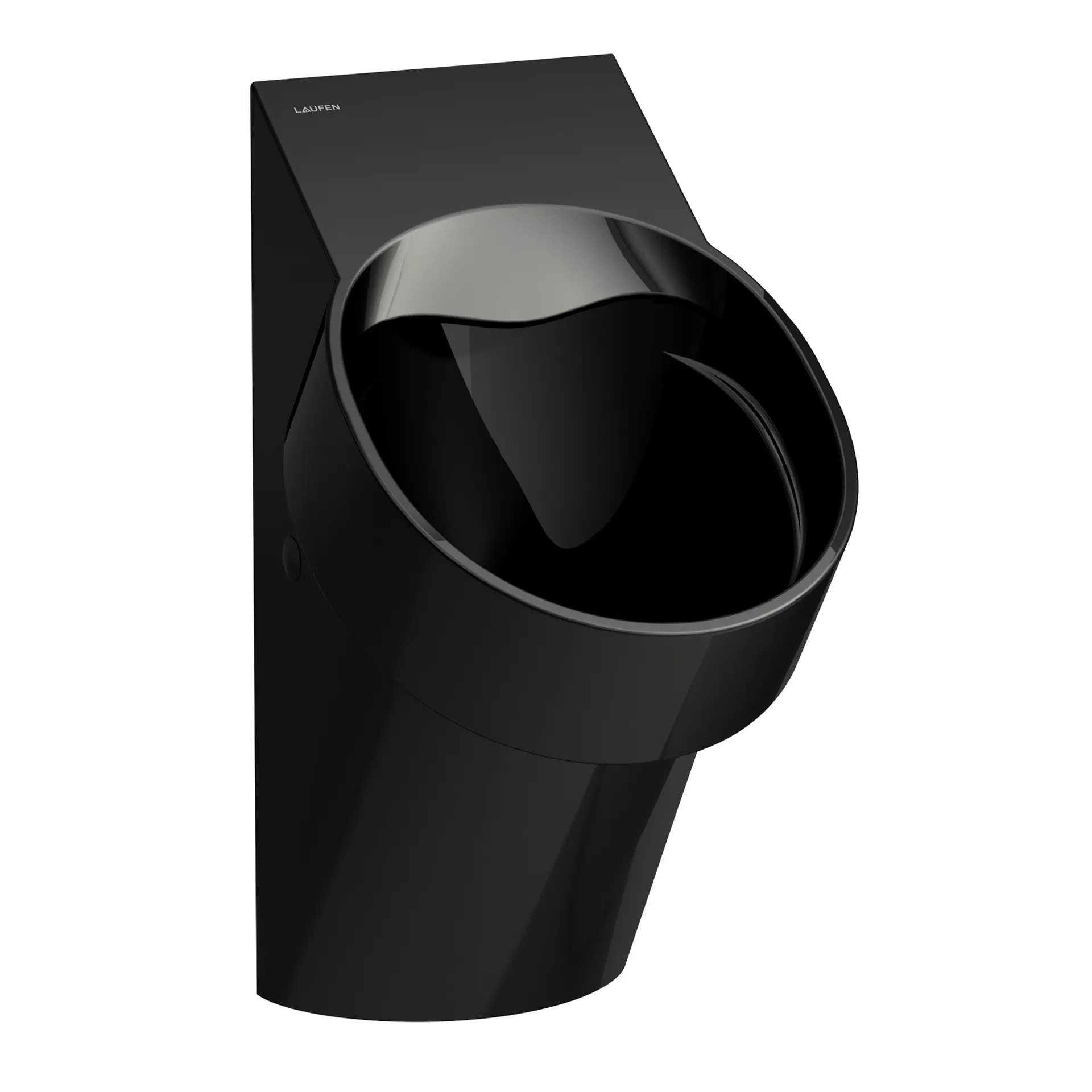 Laufen Absaugeurinal VAL, spülrandlos mit Bluetooth-Steuerung, schwarz glänzend, Maße: 365 x 305 x 560 mm Laufen Absaugeurinal VAL, spülrandlos mit Bluetooth-Steuerung, schwarz glänzend, Maße: 365 x 305 x 560 mm