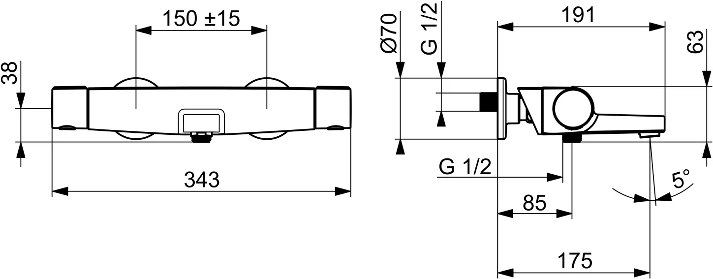 HansaOPTIMA Wannen- und Brausearmatur Hansaoptima 2023 Chrom