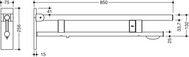 HEWI Stützklappgriff „System 900“