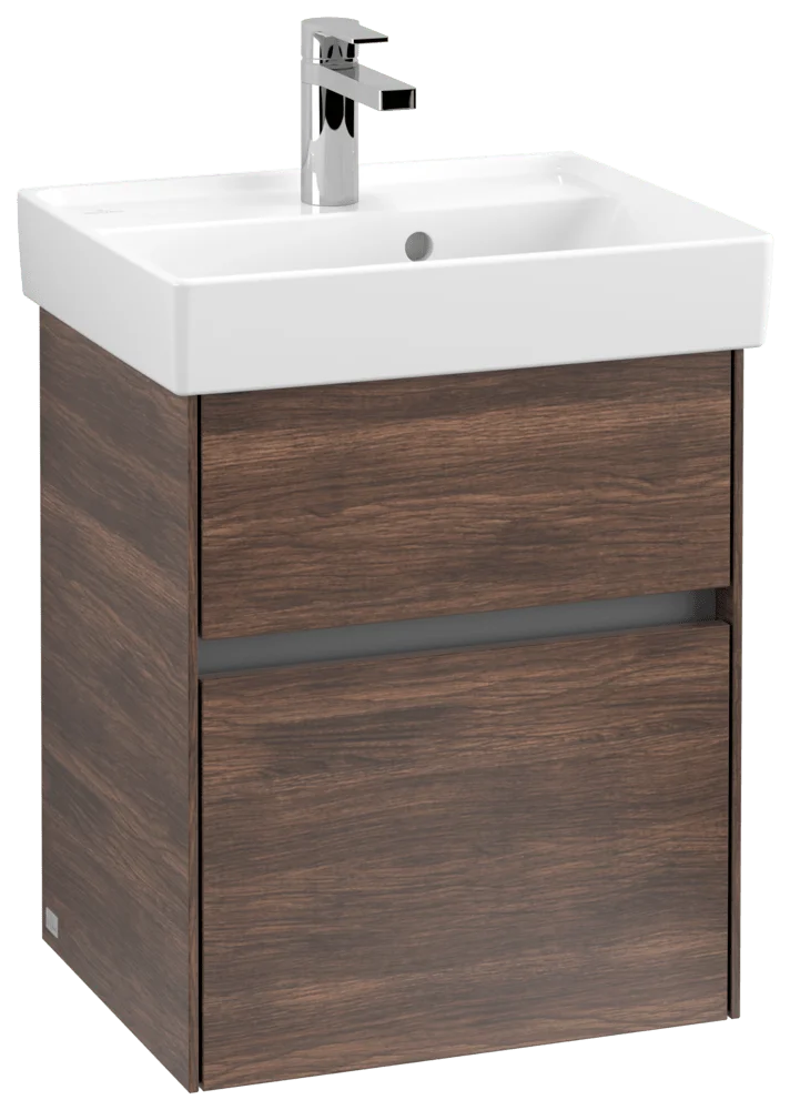 Villeroy & Boch Waschbeckenunterschrank Collaro C006B0 Arizona Oak 460x374mm mit Beleuchtung und SoftClosing