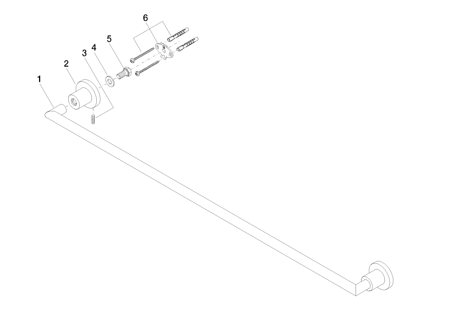 Dornbracht Tara Badetuchhalter Chrom Dornbracht Tara Badetuchhalter Chrom