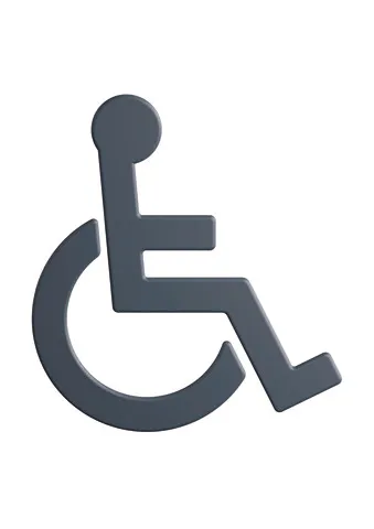 HEWI Symbol Barrierefrei Serie 801, matt, selbstklebend HEWI Symbol Barrierefrei Serie 801, matt, selbstklebend