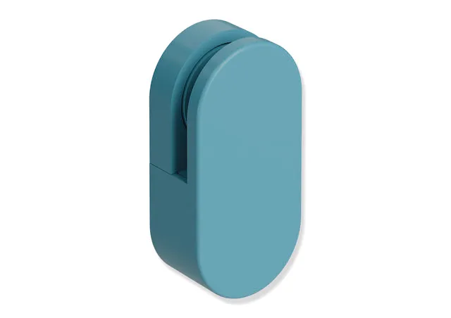 HEWI Spiegelhalter „Serie 477“ 3 × 6 cm in Aquablau HEWI Spiegelhalter „Serie 477“ 3 × 6 cm in Aquablau