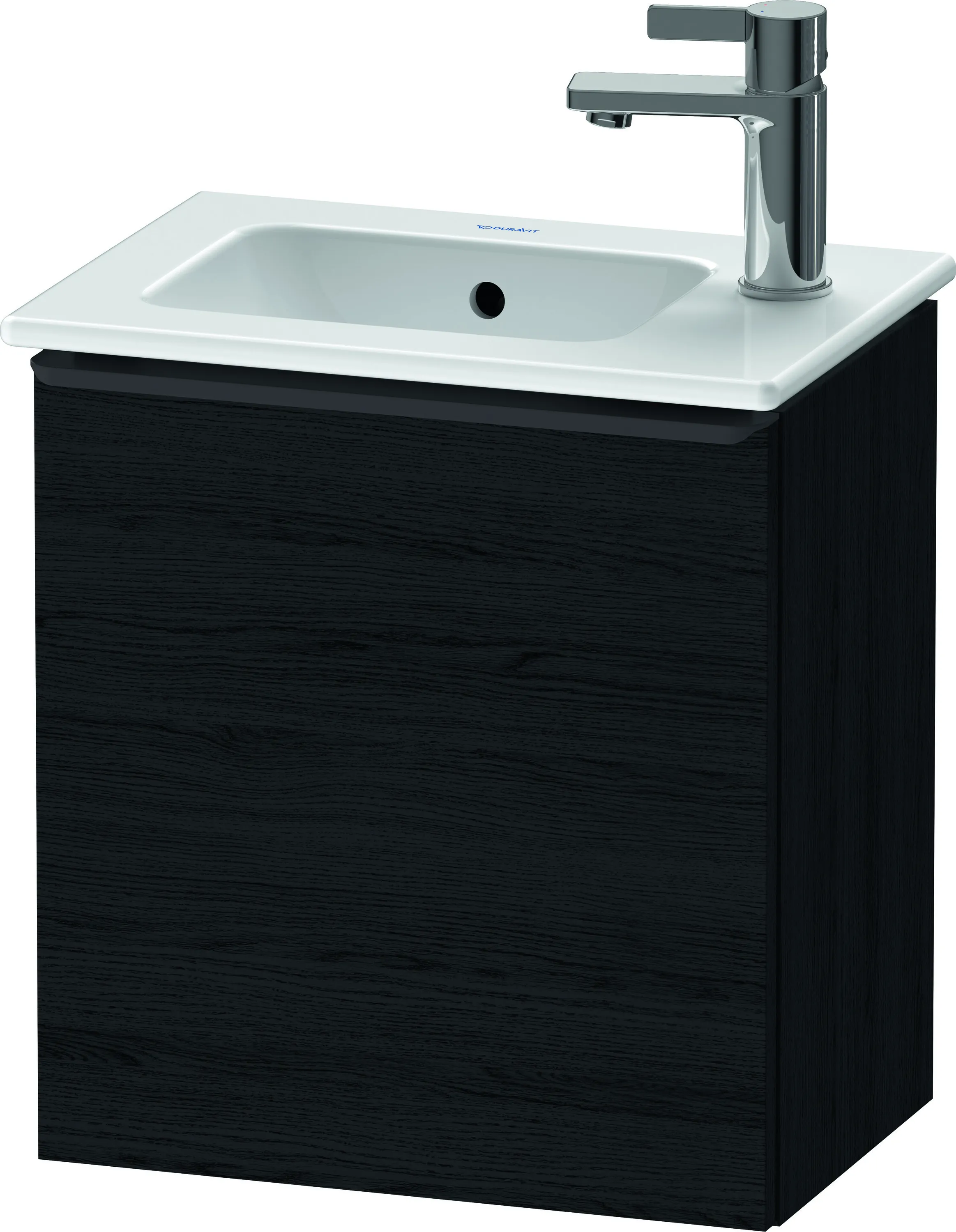 Duravit Waschtischunterschrank wandhängend „D-Neo“ 41 × 44 × 27,4 cm Eiche Schwarz