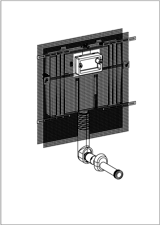 Unterputz-Spülkasten Compact ViConnect Installationssysteme 922482, 648 x 825 x 80 mm, für Nassbau