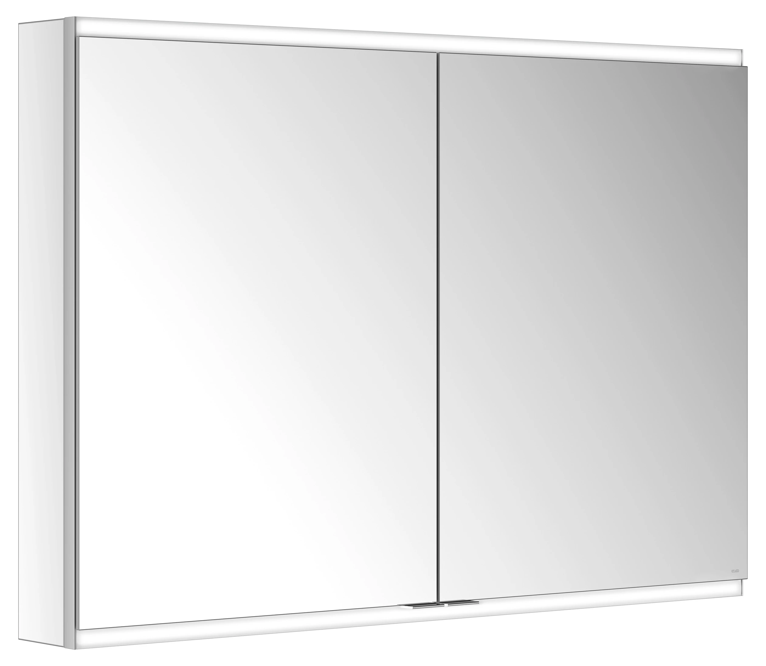 KEUCO Royal Modular 2.0 Spiegelschrank, beleuchtet Wandvorbau, 2 Steckdosen, 1050x700x120mm, silber eloxiert