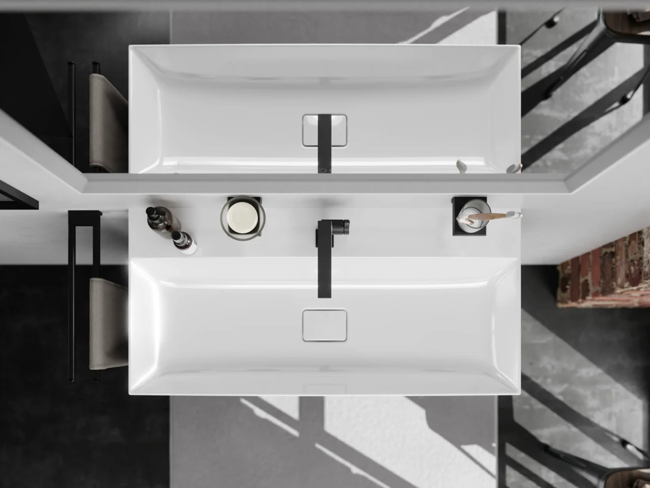 Hansgrohe Xarita E Spiegel 1000/700/50 mit LED-Beleuchtung, kapazitiver Berührungssensor, Mattweiß