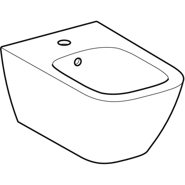 Wand-Bidet „Smyle Square“, mit Überlauf, Befestigung verdeckt 35 × 26 × 54 cm Wand-Bidet „Smyle Square“, mit Überlauf, Befestigung verdeckt 35 × 26 × 54 cm
