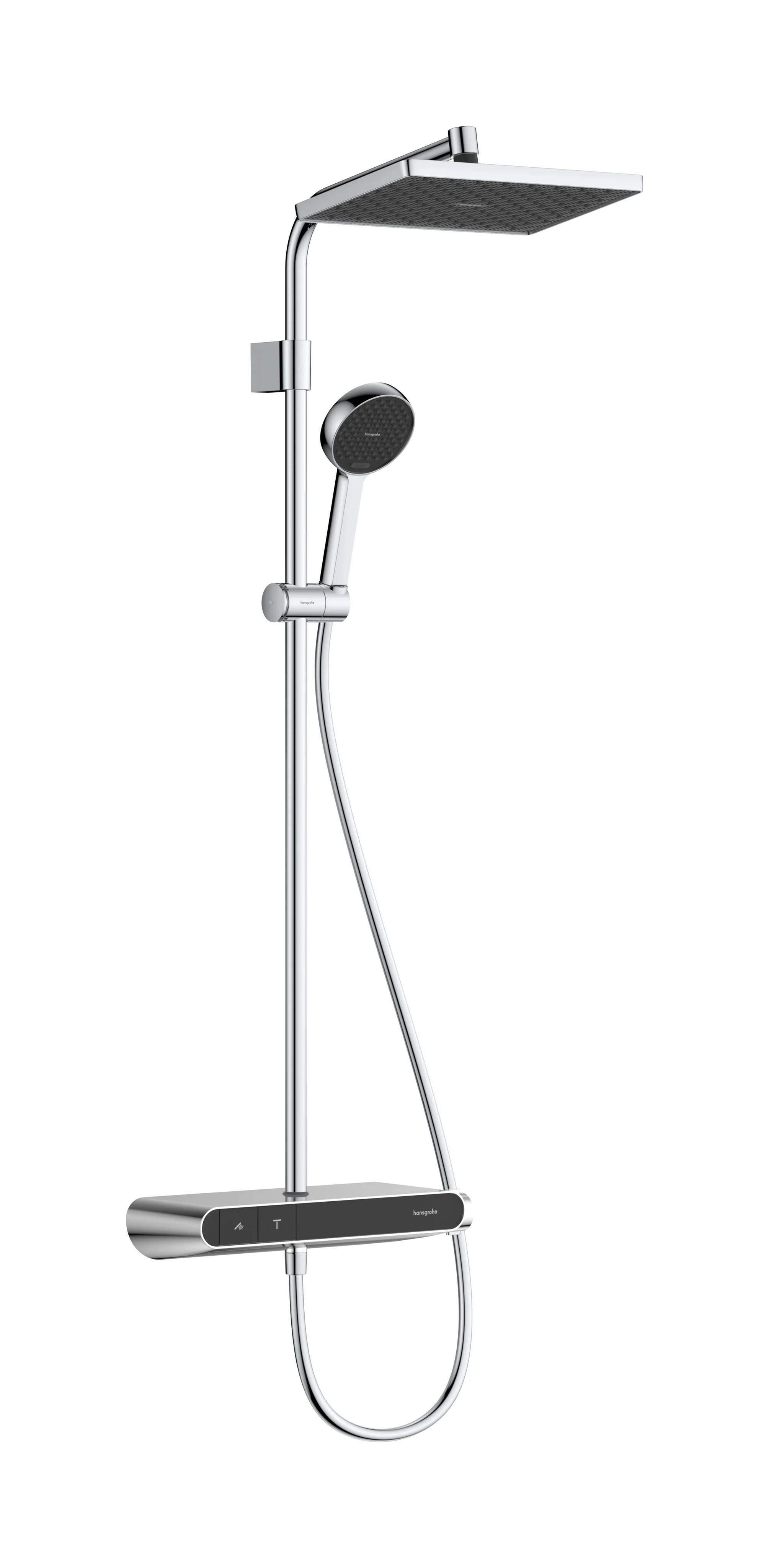 Activera Q Showerpipe 290/180 1jet EcoSmart mit ShowerTablet Select 360 Varia, Oberfläche: Chrom