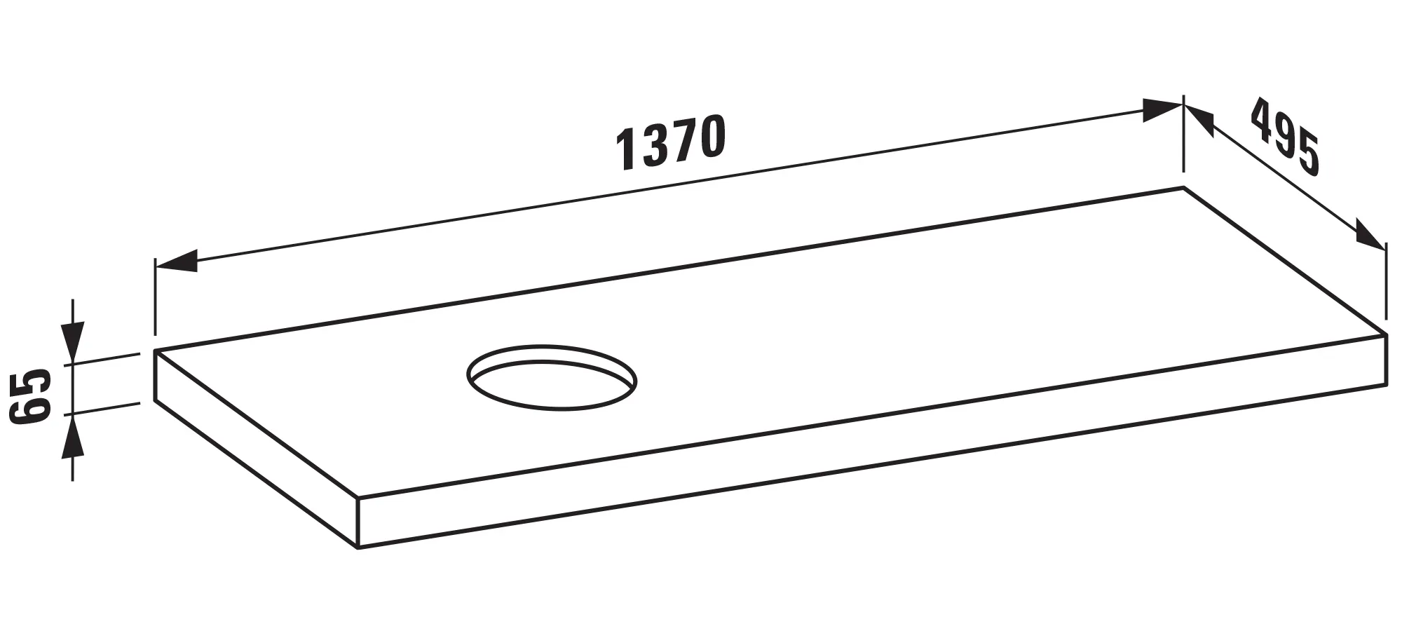Laufen Waschtisch-Platte LANI 495x1370x65 mit Ausschnitt links inklusive 2 Befestigungselemente wildeiche Laufen Waschtisch-Platte LANI 495x1370x65 mit Ausschnitt links inklusive 2 Befestigungselemente wildeiche