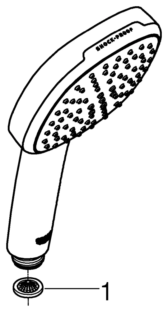 Handbrause „Tempesta Cube 110“ 7.4 l/min Handbrause „Tempesta Cube 110“ 7.4 l/min