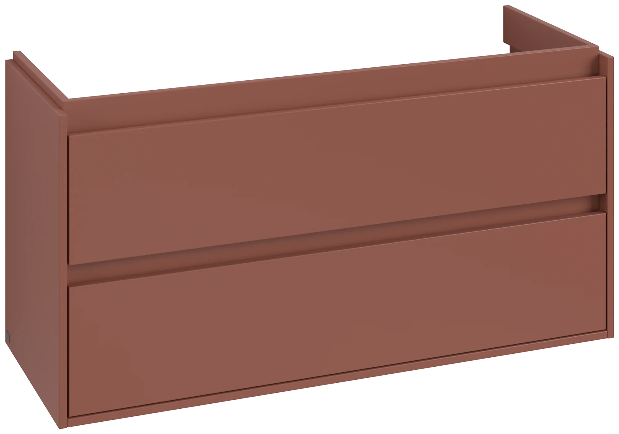 Villeroy & Boch Waschbeckenunterschrank Skyla, Eckig, Wine Red, 1172x596x439 mm, 1 Auszug, 2 Auszüge, mittige Wanneneinbauposition Villeroy & Boch Waschbeckenunterschrank Skyla, Eckig, Wine Red, 1172x596x439 mm, 1 Auszug, 2 Auszüge, mittige Wanneneinbauposition