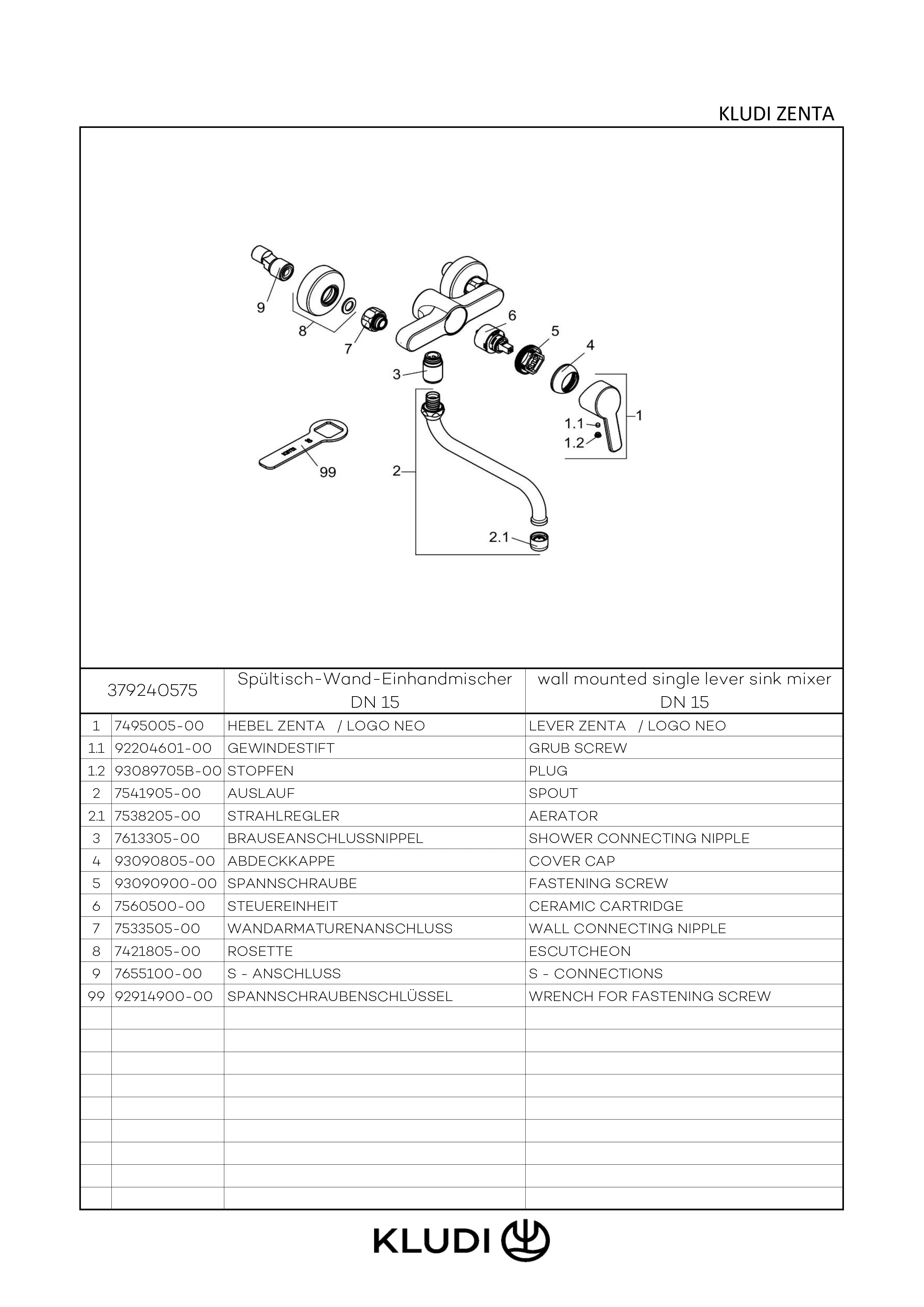 LOGO NEO SpültischWandEHM schwenkbarer Auslauf chrom LOGO NEO SpültischWandEHM schwenkbarer Auslauf chrom