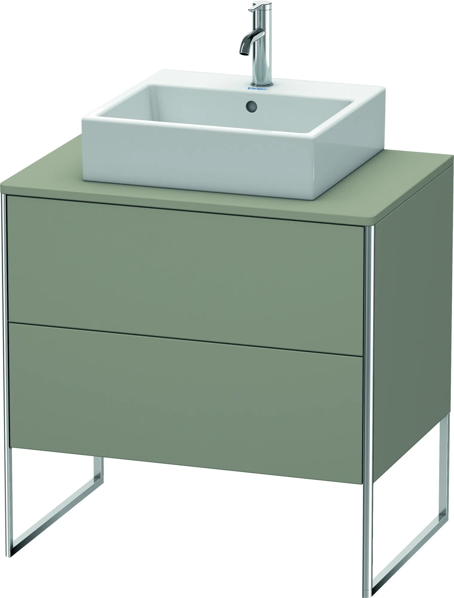 Duravit Waschtischunterschrank bodenstehend „XSquare“ 80 × 77,8 × 54,8 cm Steingrau Seidenmatt Duravit Waschtischunterschrank bodenstehend „XSquare“ 80 × 77,8 × 54,8 cm Steingrau Seidenmatt
