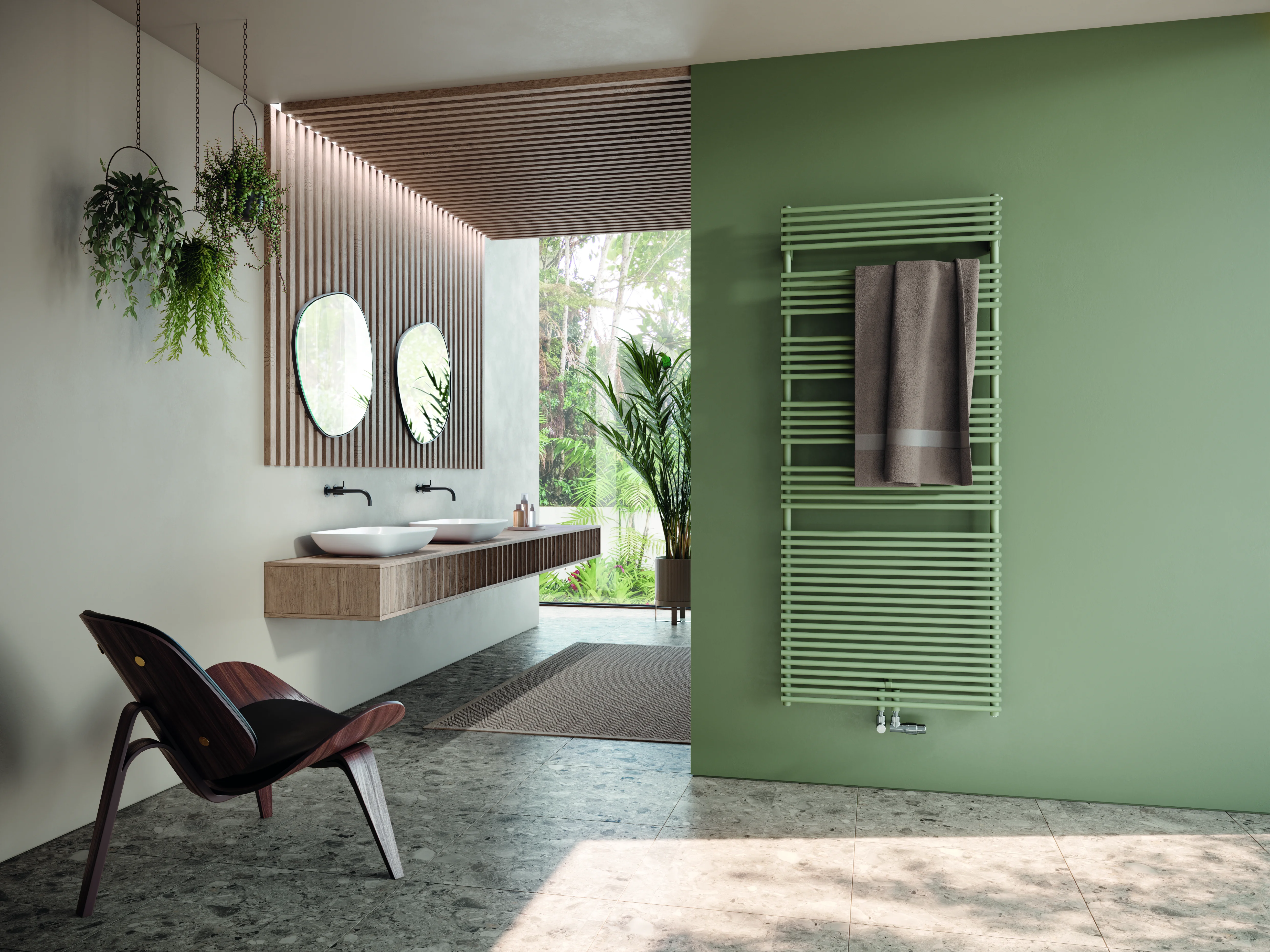 Arbonia Design-Heizkörper „Bagnotherm®“ 45 × 80 cm, einlagig in Weiß (RAL 9016)