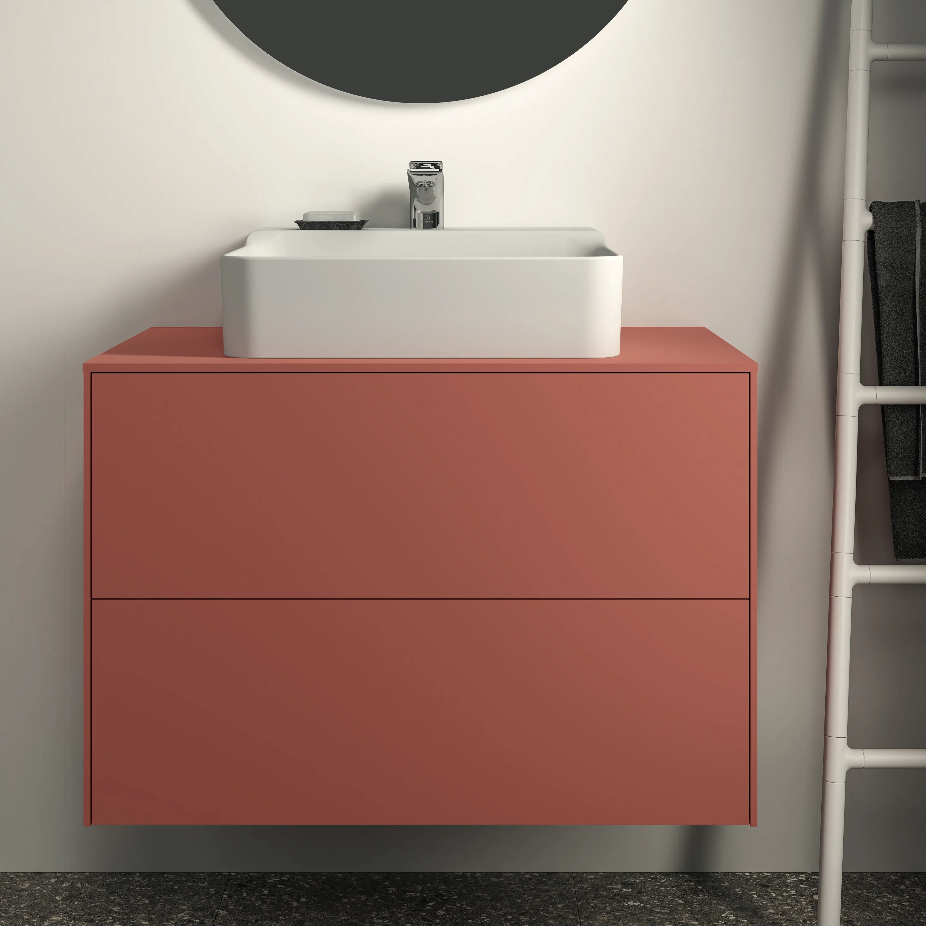 Ideal Standard Waschtischunterschrank „Conca“ 80,2 × 55 × 50,5 cm Sunset matt lackiert Ideal Standard Waschtischunterschrank „Conca“ 80,2 × 55 × 50,5 cm Sunset matt lackiert