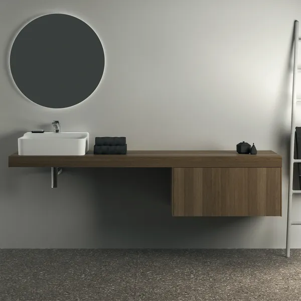Ideal Standard Waschtischunterschrank „Conca“ 80 × 36 × 50,5 cm Walnuss dunkel Furnier Ideal Standard Waschtischunterschrank „Conca“ 80 × 36 × 50,5 cm Walnuss dunkel Furnier