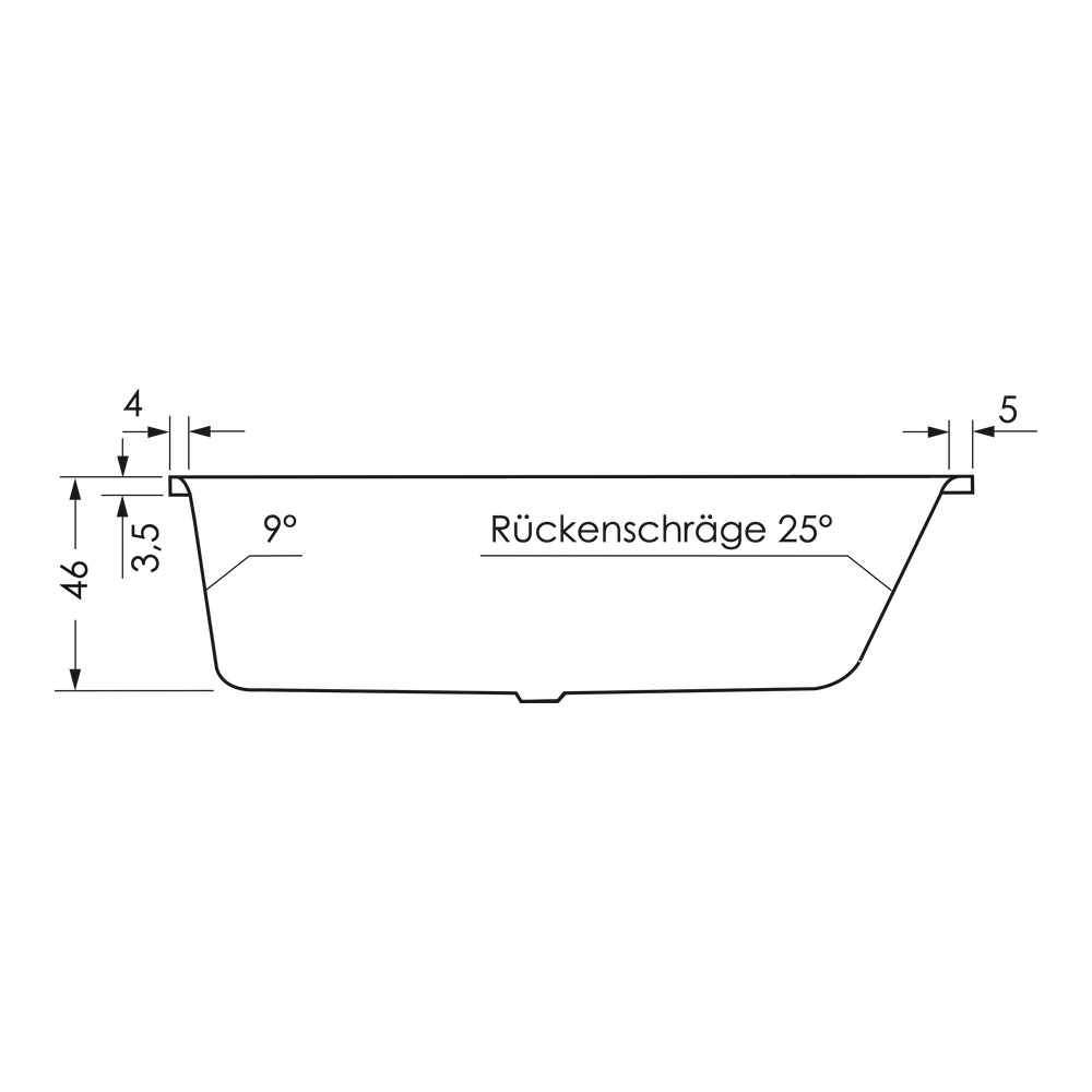 repaBAD Badewanne „Arosa Shower“ rechteck 1700 × 850 mm, Mittelablauf, rechts in Weiß repaBAD Badewanne „Arosa Shower“ rechteck 1700 × 850 mm, Mittelablauf, rechts in Weiß