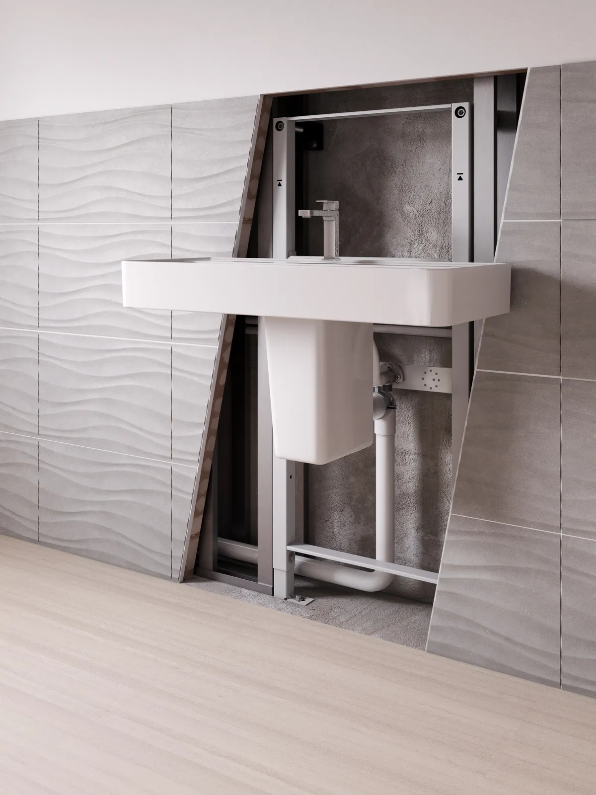 Ideal Standard Vorwand-/Einbauelement für Waschtisch „ProSys“ 115 × 50 × 12 cm Ideal Standard Vorwand-/Einbauelement für Waschtisch „ProSys“ 115 × 50 × 12 cm