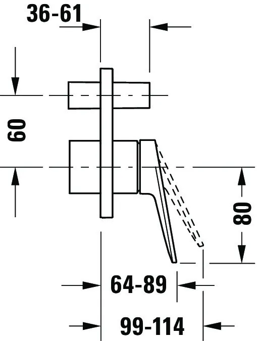 Duravit Zweihand-Unterputz-Armatur „Wave“ in Chrom Duravit Zweihand-Unterputz-Armatur „Wave“ in Chrom