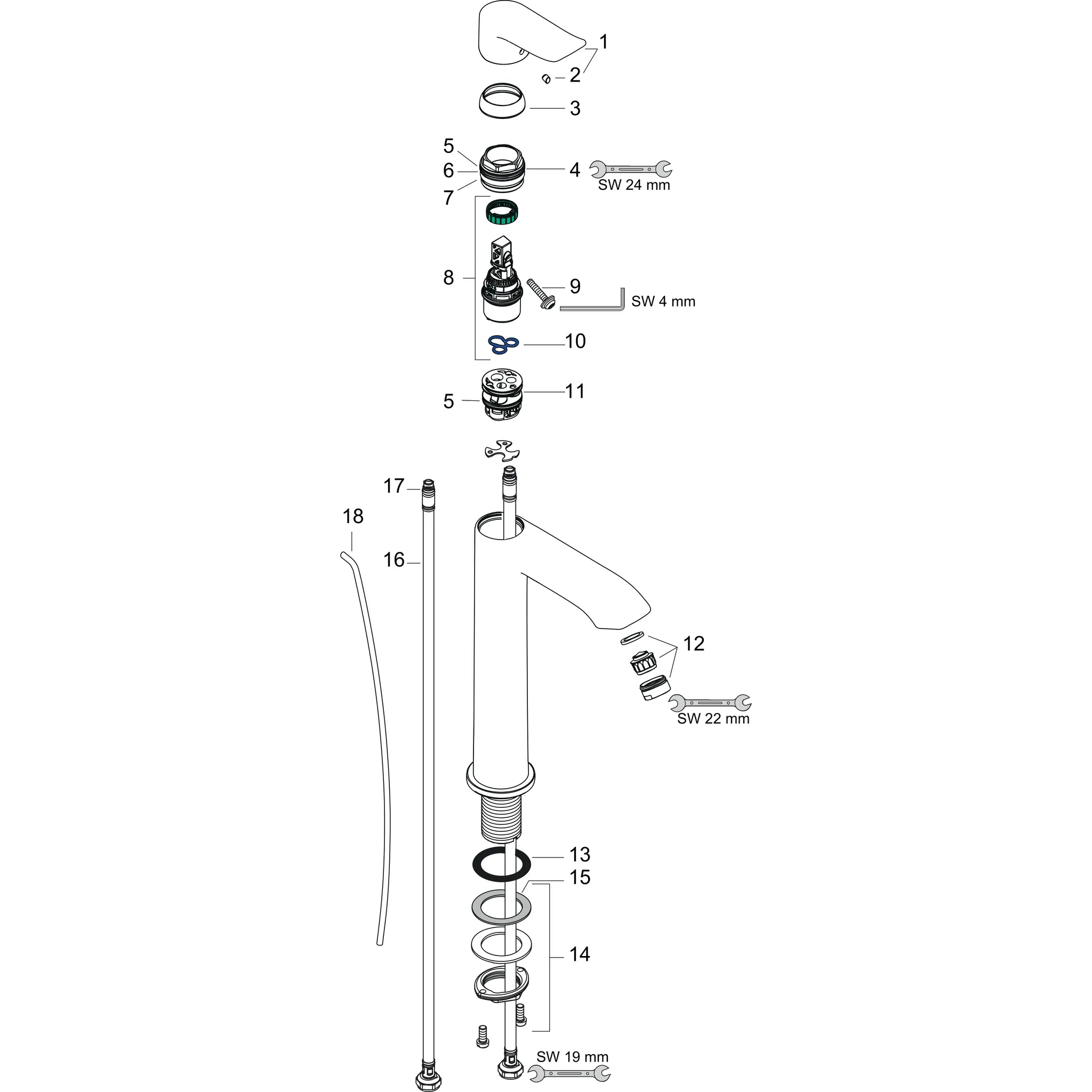 Hansgrohe Mischer Metris Einhebel-Waschtischmischer 200 mit Zugstangen-Ablaufgarnitur, Chrom Hansgrohe Mischer Metris Einhebel-Waschtischmischer 200 mit Zugstangen-Ablaufgarnitur, Chrom