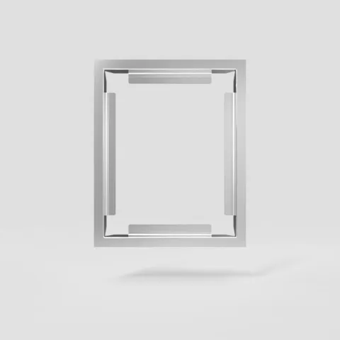 SANIT Urinal-Nachrüstrahmen 10mm Edelstahl poliert SANIT Urinal-Nachrüstrahmen 10mm Edelstahl poliert