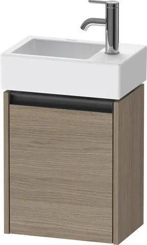 Duravit Waschtischunterschrank wandhängend „Ketho.2“ 36,4 × 44 × 23,8 cm in Eiche Terra