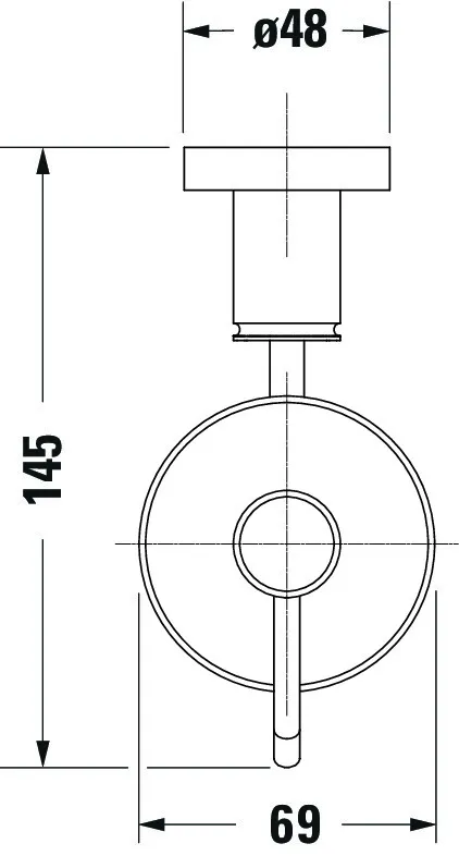 Duravit Seifenspender „D-Code“, Befestigung sichtbar 6,9 × 22 × ⌀ 6,9 cm in chrom / weiß / Duravit Seifenspender „D-Code“, Befestigung sichtbar 6,9 × 22 × ⌀ 6,9 cm in chrom / weiß /
