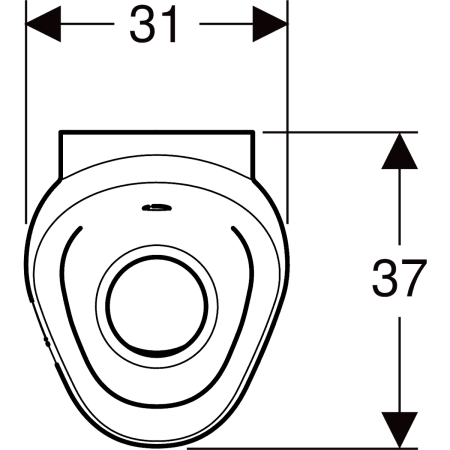 Urinal mit integrierter Steuerung Batteriebetrieb „Preda“, Zulauf von oben, ohne Zielobjekt in weiß alpin Urinal mit integrierter Steuerung Batteriebetrieb „Preda“, Zulauf von oben, ohne Zielobjekt in weiß alpin