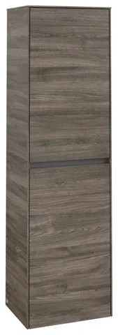 Villeroy & Boch Hochschrank mit Wäschekorb „Collaro“ 45,4 × 153,8 × 34,9 cm ohne Beleuchtung, Anschlag links, 1 Tür