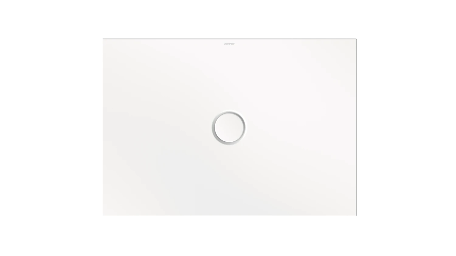Bette rechteck Duschwanne „BetteFloor“ 1000 × 700 mm ohne Oberflächenbeschichtung, mit BetteGlasur Plus, ohne Wannenträger, in Edelweiß