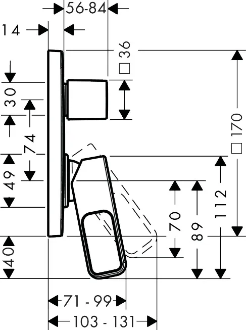 Wannenmischer Unterputz Axor Urquiola Fertigset chrom Wannenmischer Unterputz Axor Urquiola Fertigset chrom