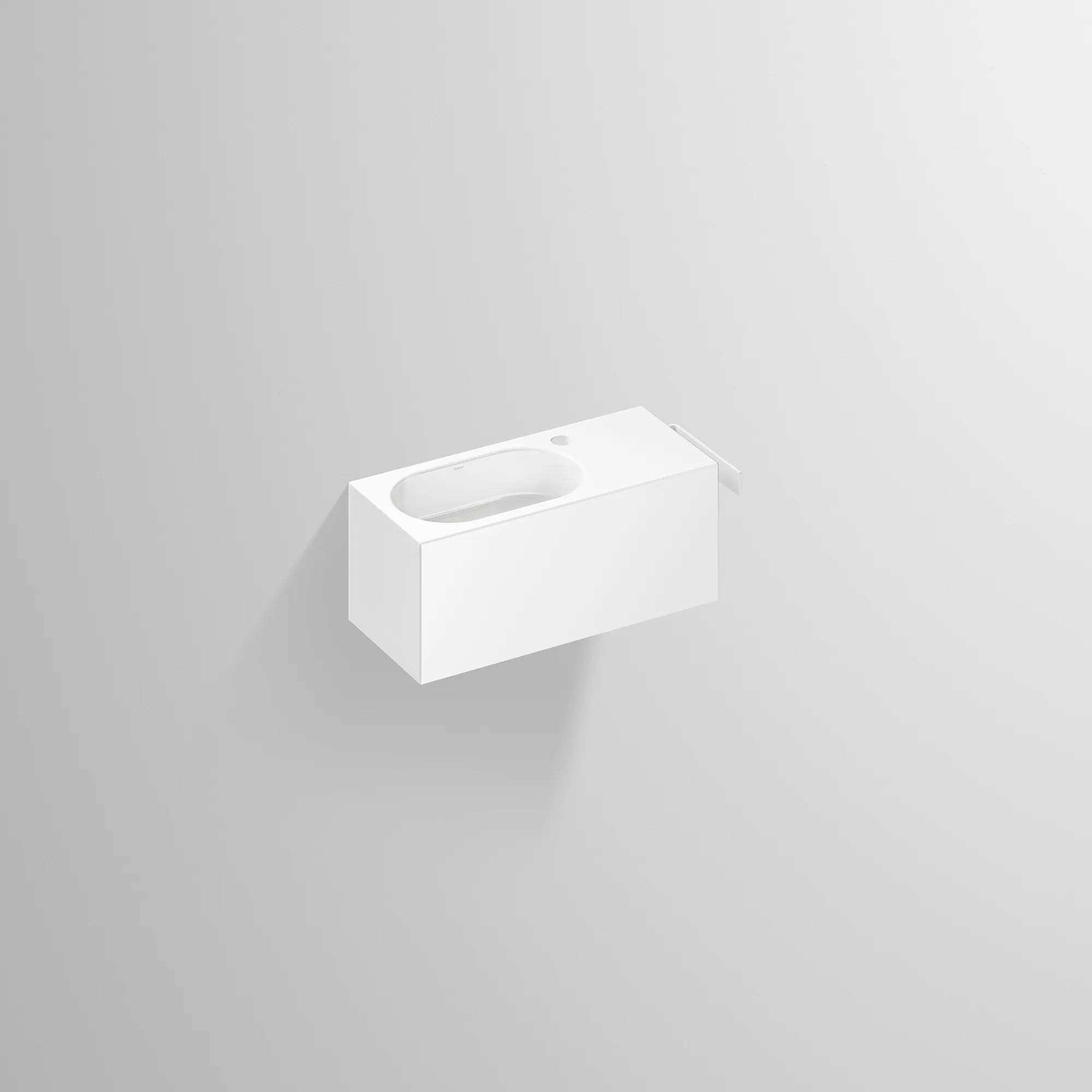 Alape Waschplatz „XXS-Serie“ 535 × 240 mm 5062800 Weiß, links Alape Waschplatz „XXS-Serie“ 535 × 240 mm 5062800 Weiß, links