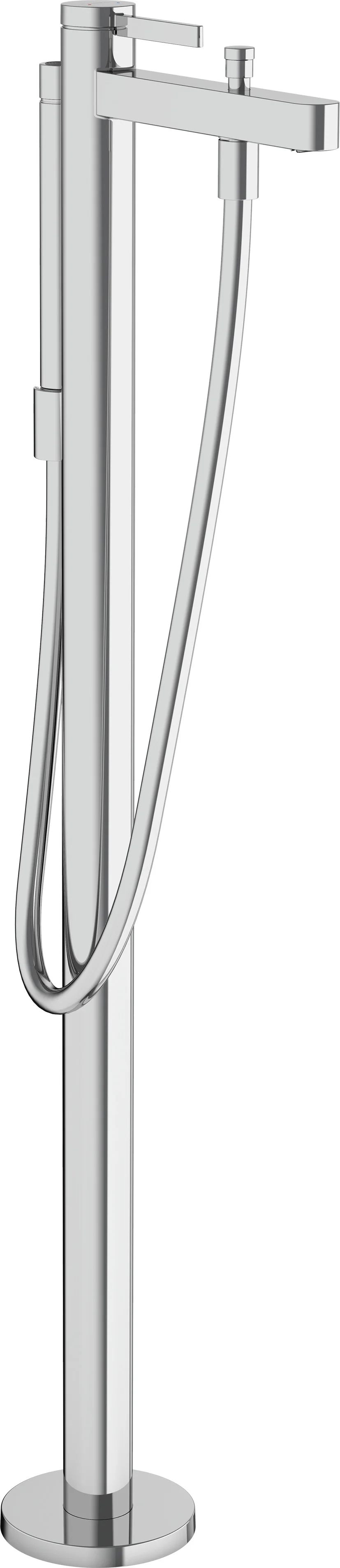 Hansgrohe Finoris Einhebel-Wannenmischer bodenstehend, Chrom, Ausladung 210 mm