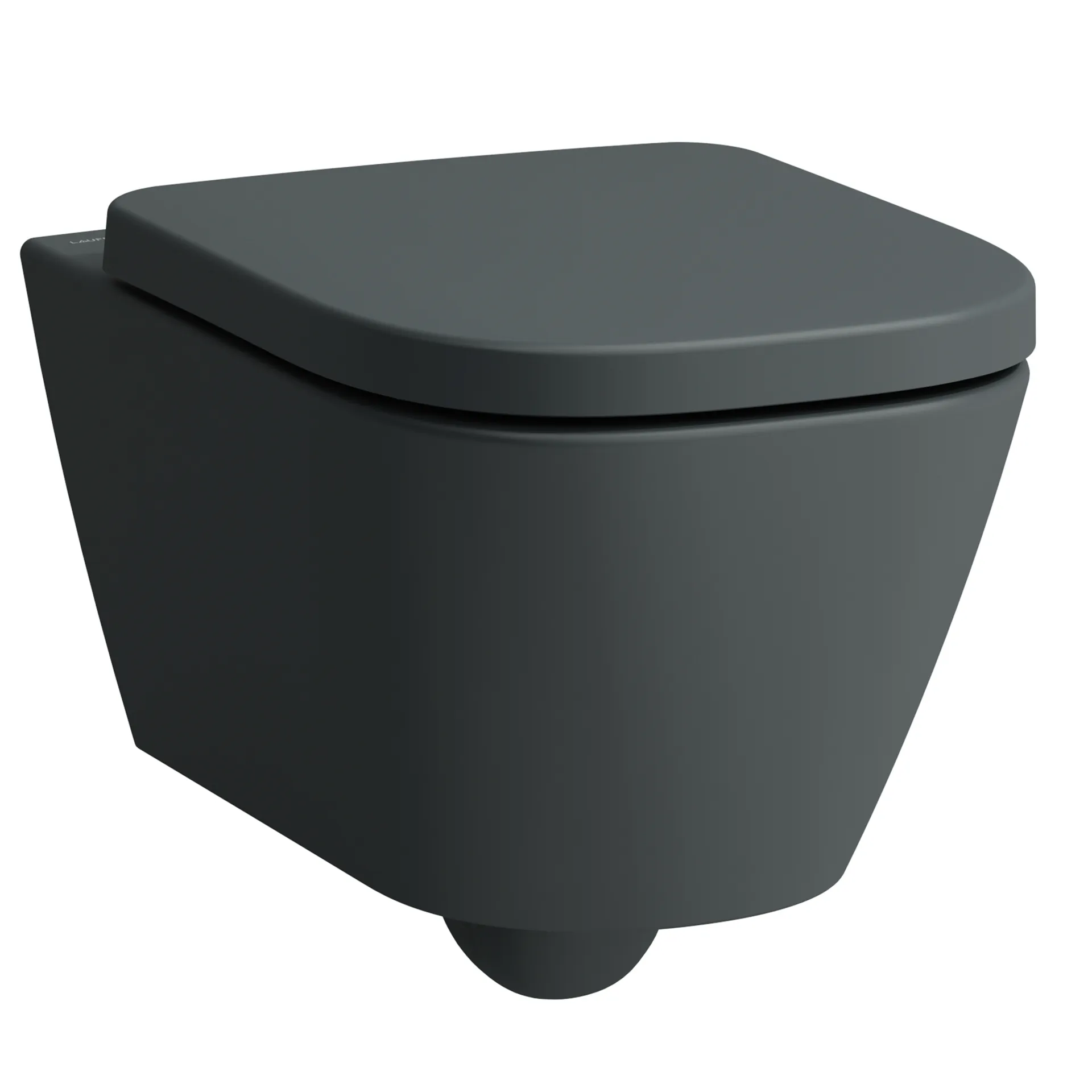 Laufen Wand-Tiefspül-WC mit Silent Flush „Meda“ 360 × 355 × 540 mm in Graphit (matt), ohne Spülrand Laufen Wand-Tiefspül-WC mit Silent Flush „Meda“ 360 × 355 × 540 mm in Graphit (matt), ohne Spülrand