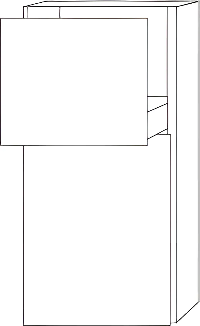 Sanipa Mittelschrank „3way“ 400 × 850 × 345 mm Anschlag rechts, in Eiche Natural-Touch, Anschlag rechts Sanipa Mittelschrank „3way“ 400 × 850 × 345 mm Anschlag rechts, in Eiche Natural-Touch, Anschlag rechts